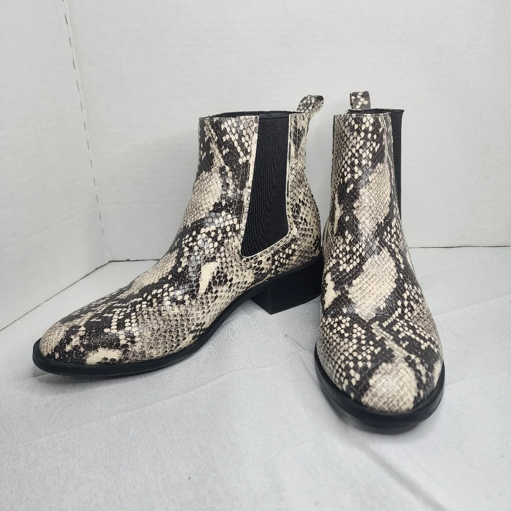 Steve Madden Snakeskin Ankle Boots